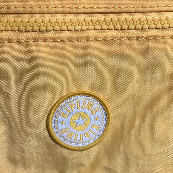 Kipling Brand Small Light Yellow Orange Crossbody Purse Bag Adjustable Crossbody - Picture 4 of 10
